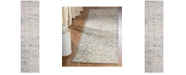 Safavieh Brentwood Light Grey and Blue 2' x 8' Runner Area Rug